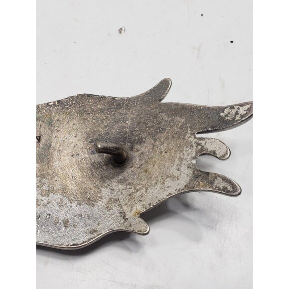 Vintage 2004 Harley Davidson Bar & Shield Flame Silver-Tone Belt Buck 99555-D4V - Picture 9 of 9